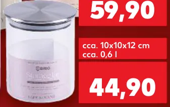 BRIO SAFE&STORE Банка из боросиликатного стекла с крышкой из нержавеющей стали, 1 шт.