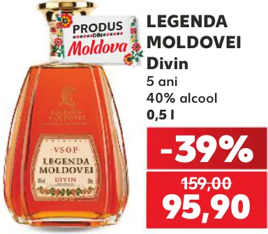 LEGENDA MOLDOVEI Дивин 5 лет, 40% алкоголя