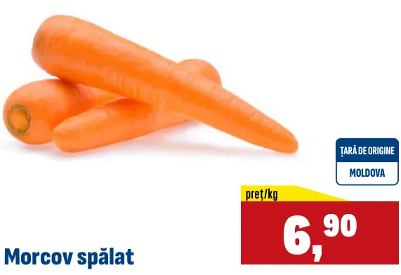 Morcov spălat, 1 kg