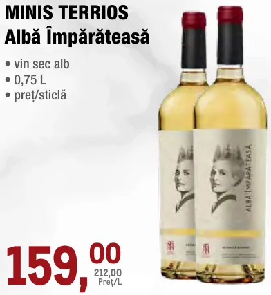 MINIS TERRIOS Albă Împărăteasă, 0,75 L