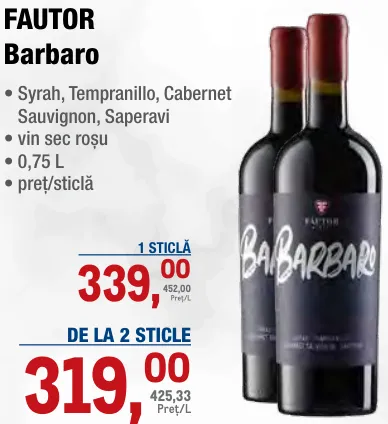 FAUTOR Barbaro, 0,75 L
