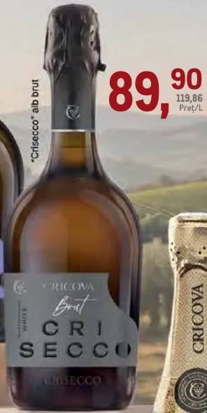 Ігристе вино CRICOVA «Crisecco» біле брют