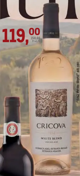 Vin CRICOVA „1952 White Blend” alb sec