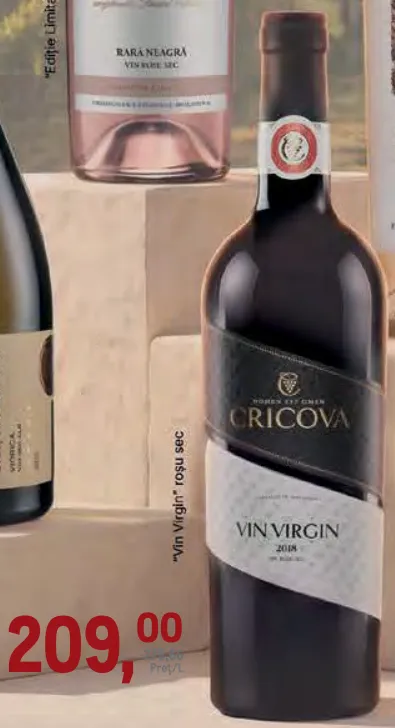 Vin CRICOVA „Vin Virgin” roșu sec