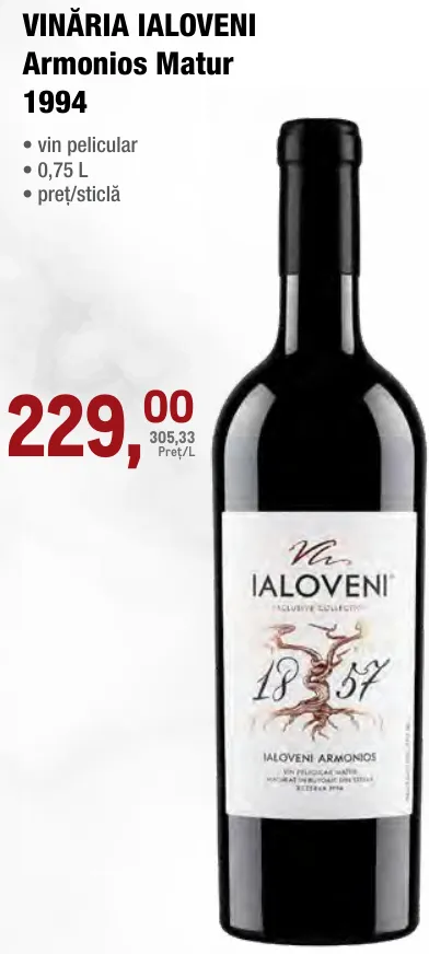 VINĂRIA IALOVENI Armonios Matur 1994 0,75 L