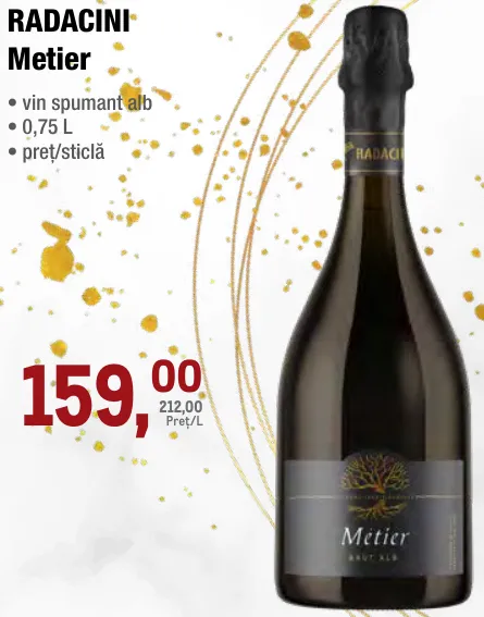 RADACINI Metier — біле ігристе вино, 0,75 л