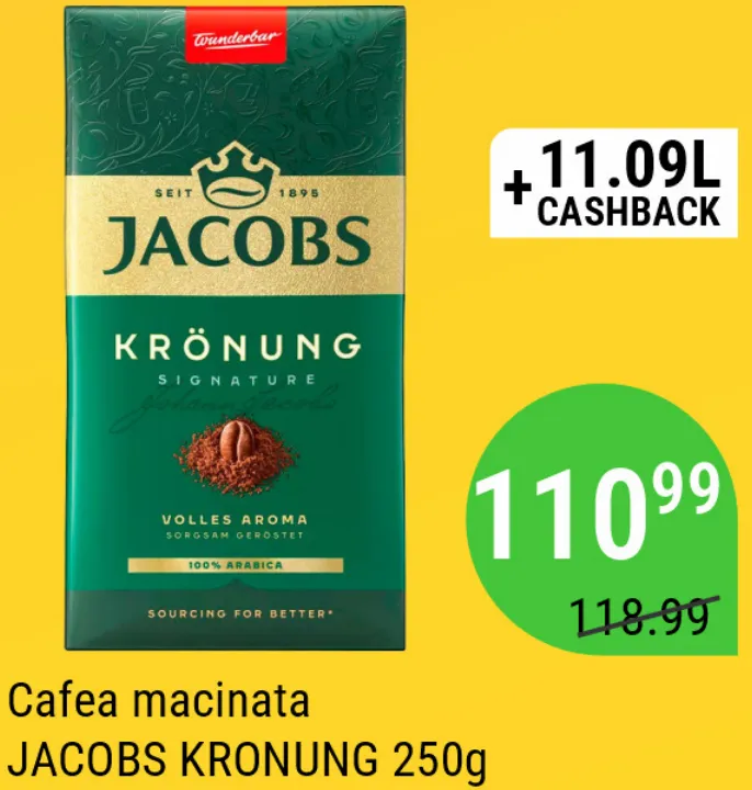 Cafea măcinată JACOBS KRONUNG, 250 g