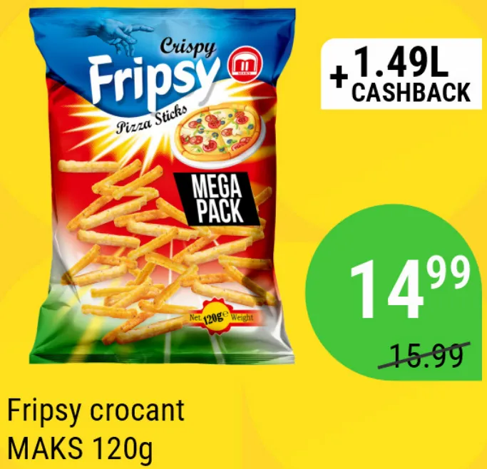 Snack crocant Fripsy MAKS, 120 g