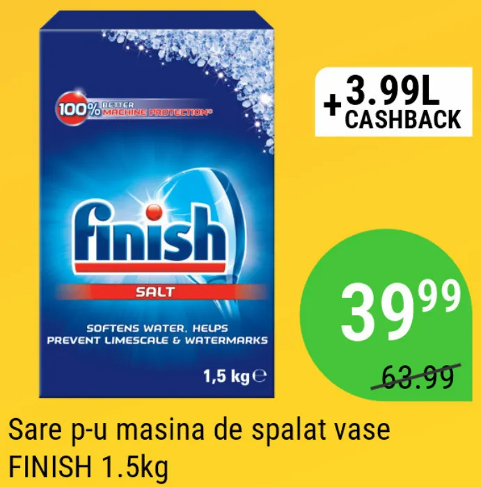 Соль для посудомоечной машины FINISH, 1,5 кг