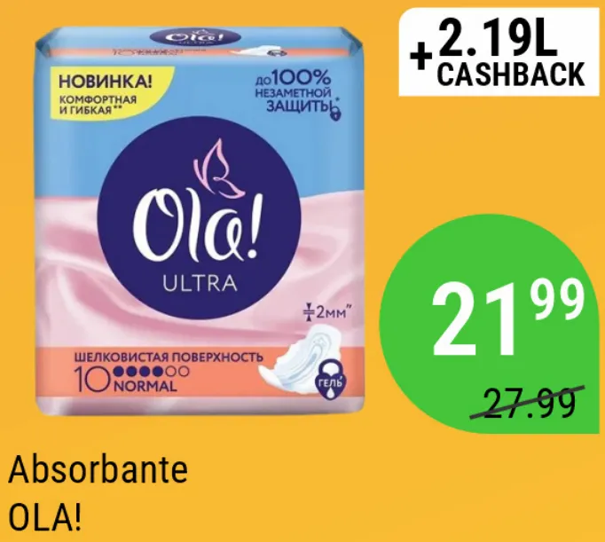 Absorbante igienice OLA!