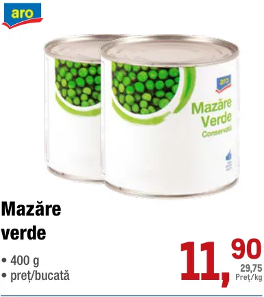 aro Mazăre verde, 400 g
