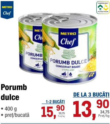METRO Chef Porumb dulce, 400 g
