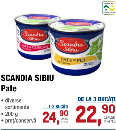 SCANDIA SIBIU Pate, 200 g