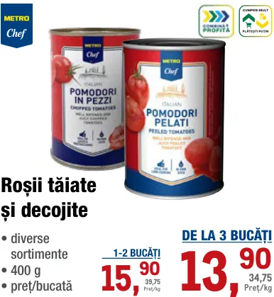 METRO Chef Томаты нарезанные и очищенные, 400 g
