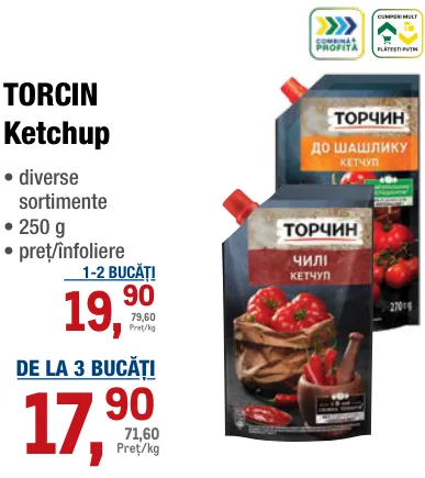 TORCIN Ketchup, 250 g