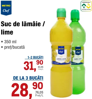 METRO Chef Suc de lămâie / lime, 350 ml