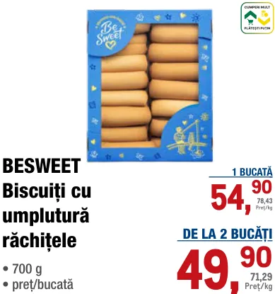 Печенье с клюквенной начинкой BESWEET, 700 г