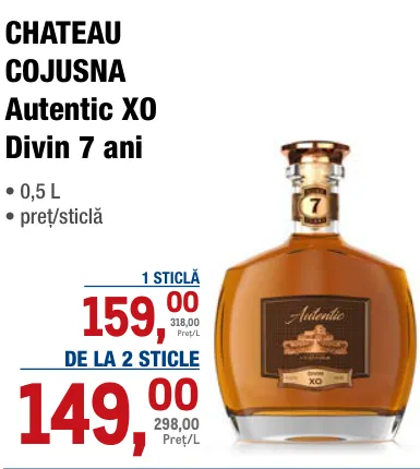 CHATEAU COJUSNA Autentic XO Divin 7 ani, 0,5 L