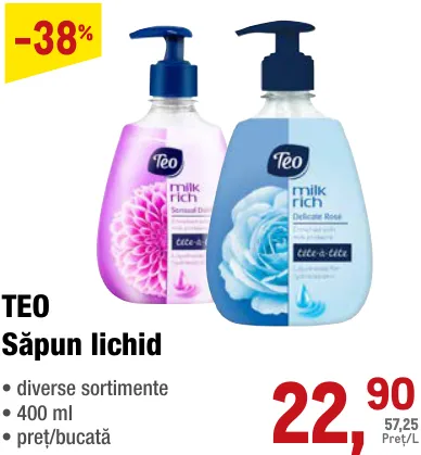 TEO Săpun lichid 400 ml
