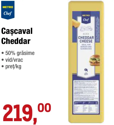 METRO Chef Cașcaval Cheddar