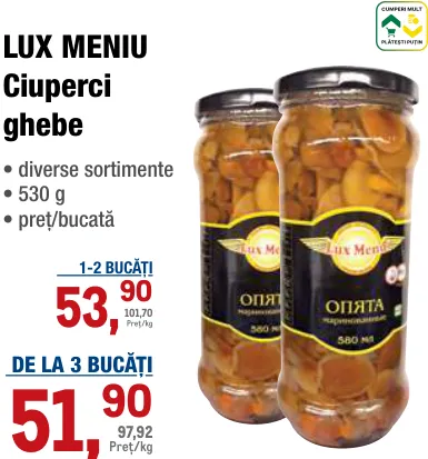 LUX MENIU Опеньки, 530 г