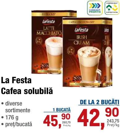 La Festa Растворимый кофе, 176 г