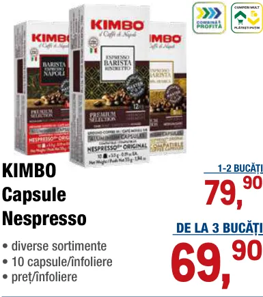 KIMBO Capsule Nespresso, 10 capsule