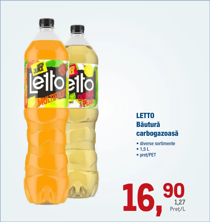 LETTO Газований напій, 1,5 L