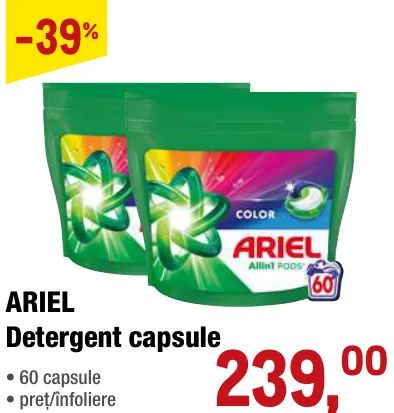 ARIEL Detergent capsule 60 capsule