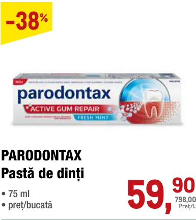 PARODONTAX Pastă de dinți 75 ml