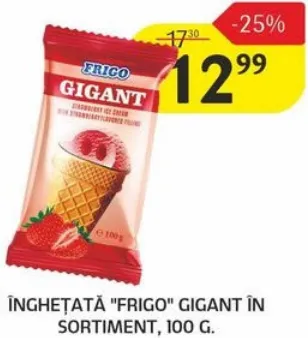 Înghețată Frigo Gigant în sortiment, 100 g