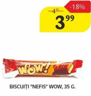 Biscuiți Nefis Wow, 35 g