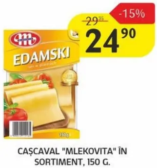 Cașcaval Mlekovita, 150 g