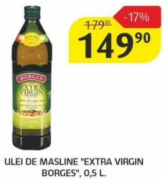 Ulei de măsline Extra Virgin Borges, 0.5 L