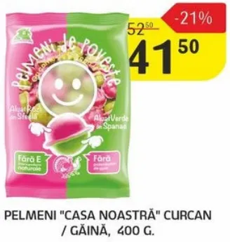Pelmeni „Casa Noastră” curcan / găină, 400 g