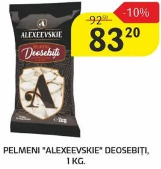 Pelmeni „Alexeevskie” Deosebiți, 1 kg