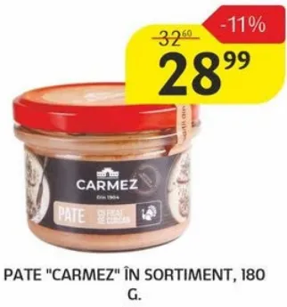 Паштет «Кармез» в асортименті, 180 г