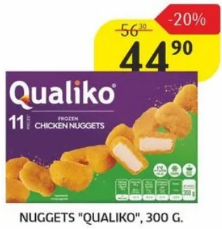 Nuggets „Qualiko”, 300 g
