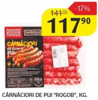 Cârnăciori de pui „Rogob”, 1 kg