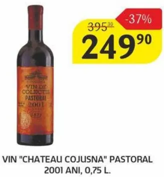 Vin „Chateau Cojusna” Pastoral, din 2001, 0,75 L