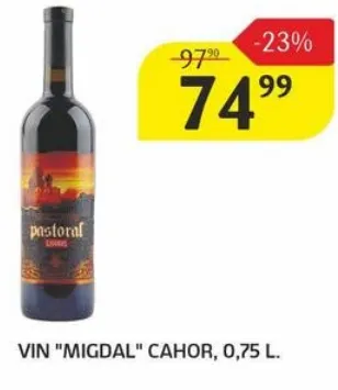 Vin „Migdal” Cahor, 0,75 L
