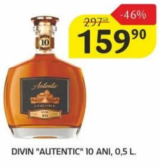 Divin „Autentic” 10 ani, 0,5 L