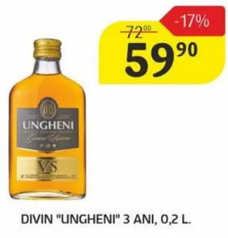 Divin „Ungheni” 3 ani, 0,2 L