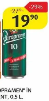 Bere „Staropramen” în sortiment, 0,5 L