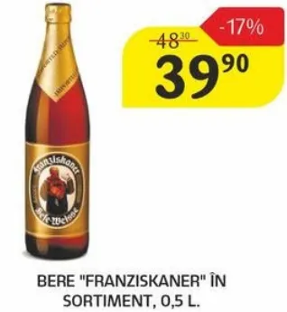 Bere „Franziskaner” în sortiment, 0,5 L