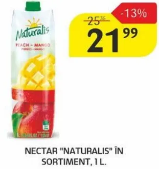 Nectar „Naturalis” în sortiment, 1 L