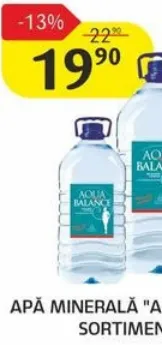 Apă minerală „Aqua Balance” în sortiment, 3 L