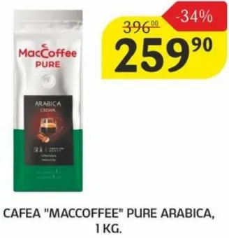 Cafea „MacCoffee” Pure Arabica, 1 kg