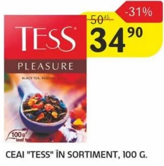 Ceai „Tess” în sortiment, 100 g