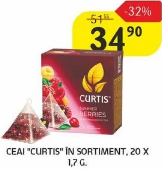 Ceai „Curtis” în sortiment, 20 × 1,7 g